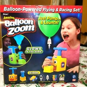 Ontel Balloon Zoom - Balloon-Powered Race Car and Rocket Launcher